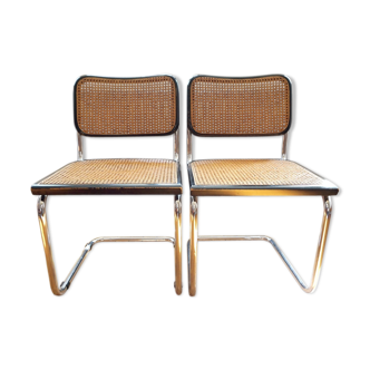 Pair of Cesca B32 chairs by Marcel Breuer