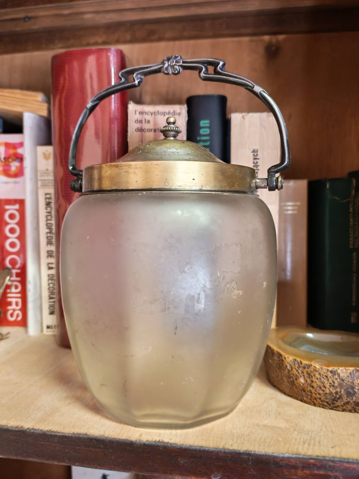 Antique Art Deco biscuit barrel