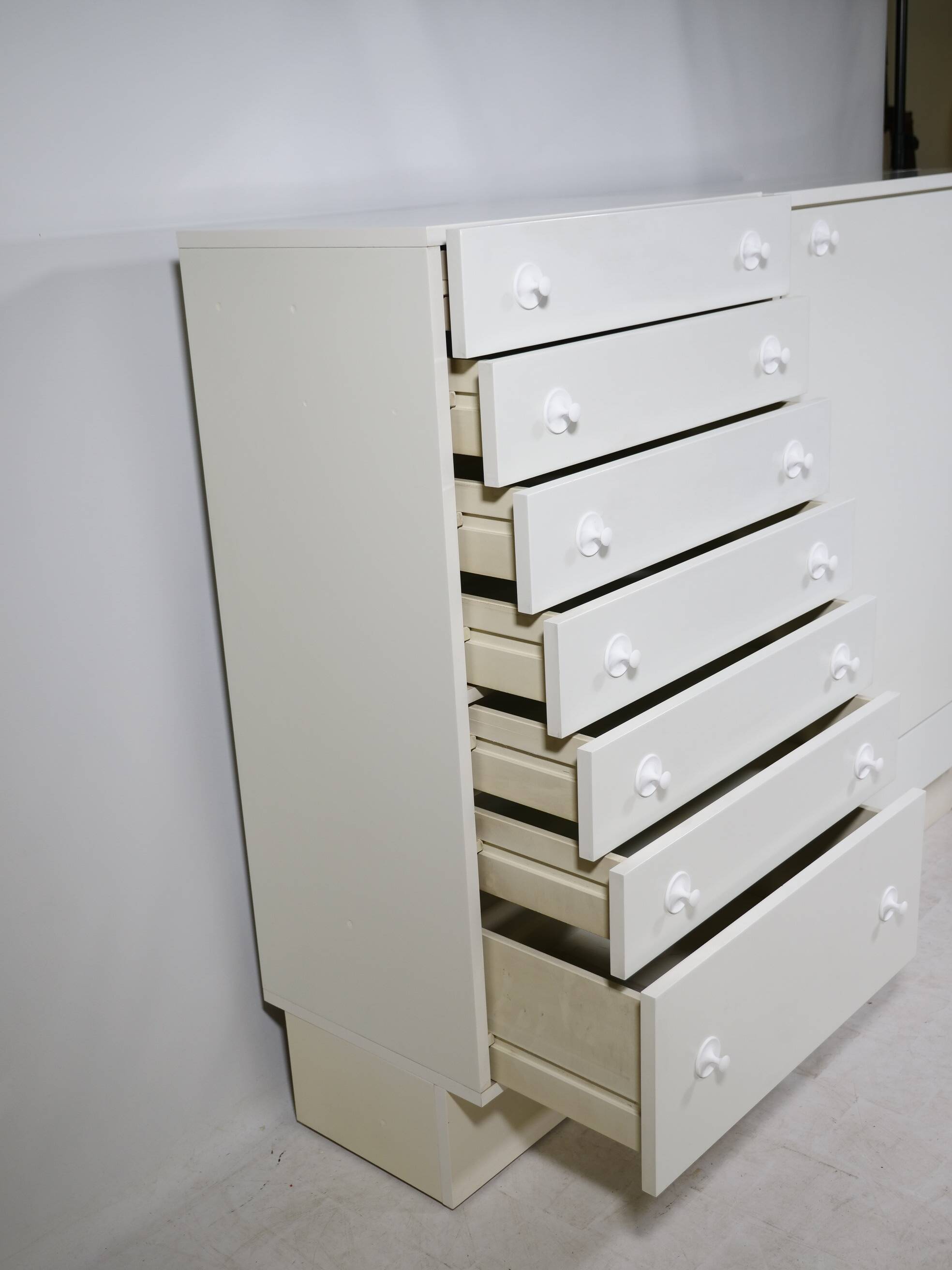 Postmodern highboard cabinet with fold-out desk by Interlübke, 1970s 1980s