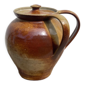 Vase couvert en grès - poterie