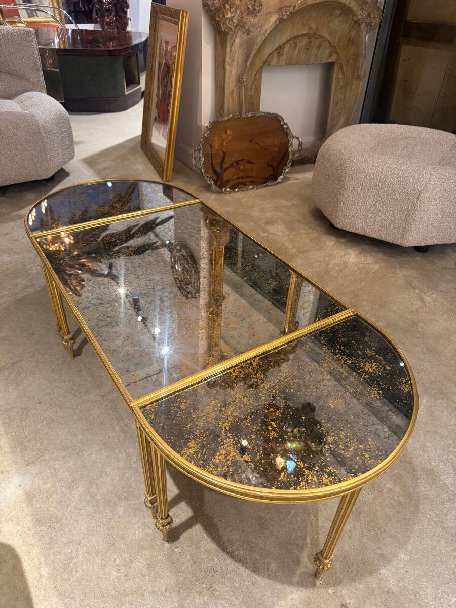 Bronze coffee table by Maison Bagues circa 1950