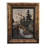 Mid 20th Century Impressionist Style Landscape Oil Painting