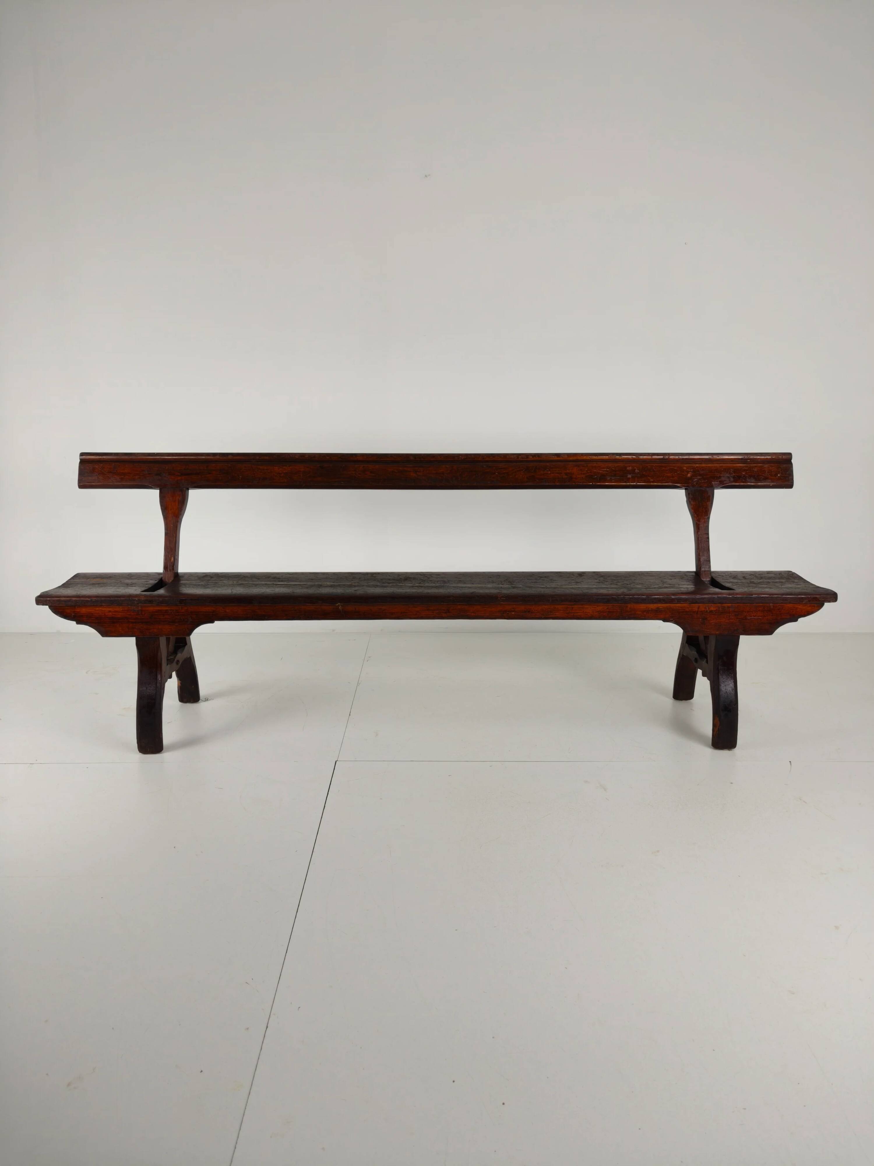 Victorian pitch pine railway bench – Halstead’s Makers, Todmorden
