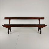 Victorian pitch pine railway bench – Halstead’s Makers, Todmorden