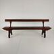 Victorian pitch pine railway bench – Halstead’s Makers, Todmorden