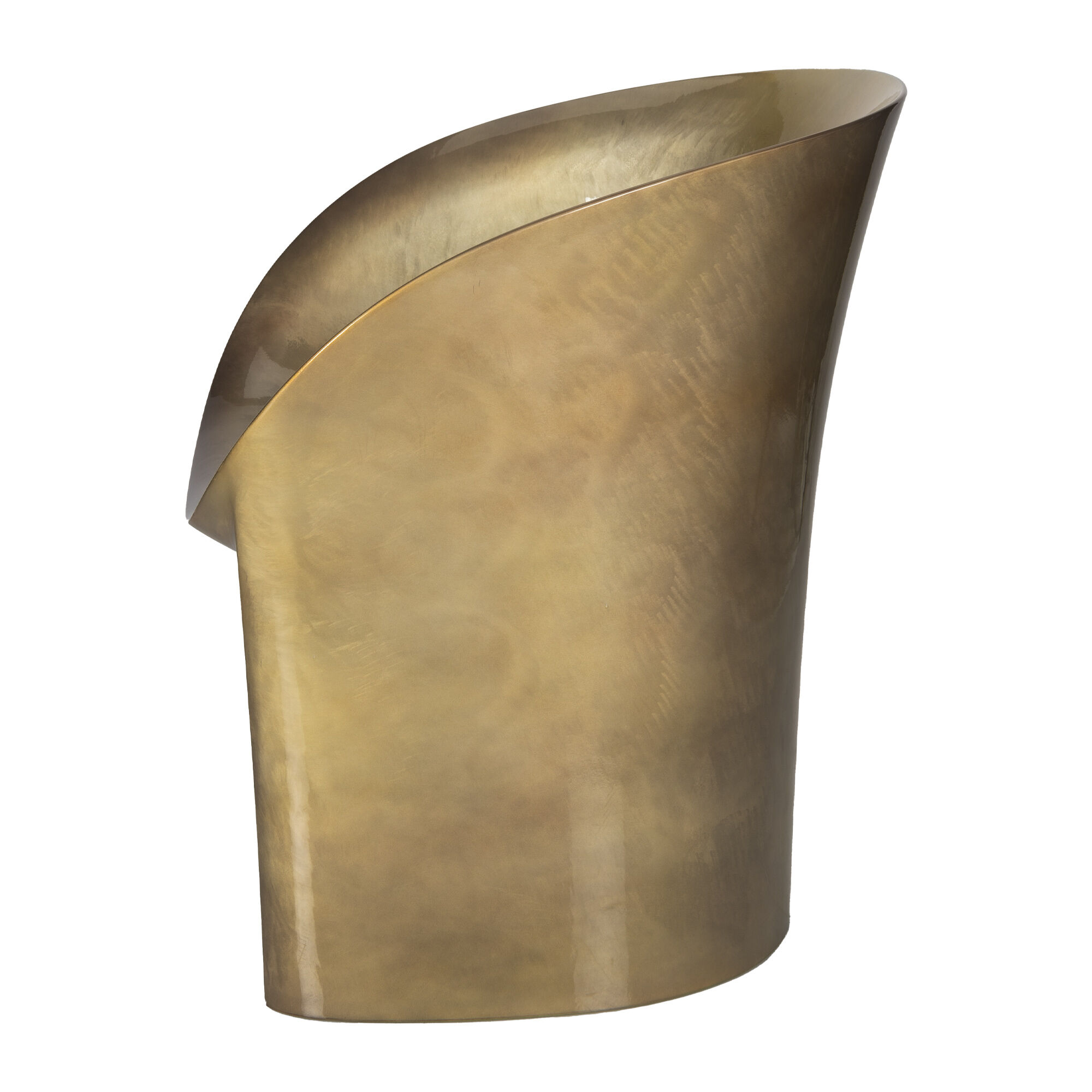 Gold Metallic Moon Armchair by Tokujin Yoshika for Moroso