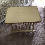 Rattan Side Table / Magazine Rack