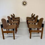 Set of 8 postmodern THONET FLEX chairs designed by Gerd Lange, vintage 80s.