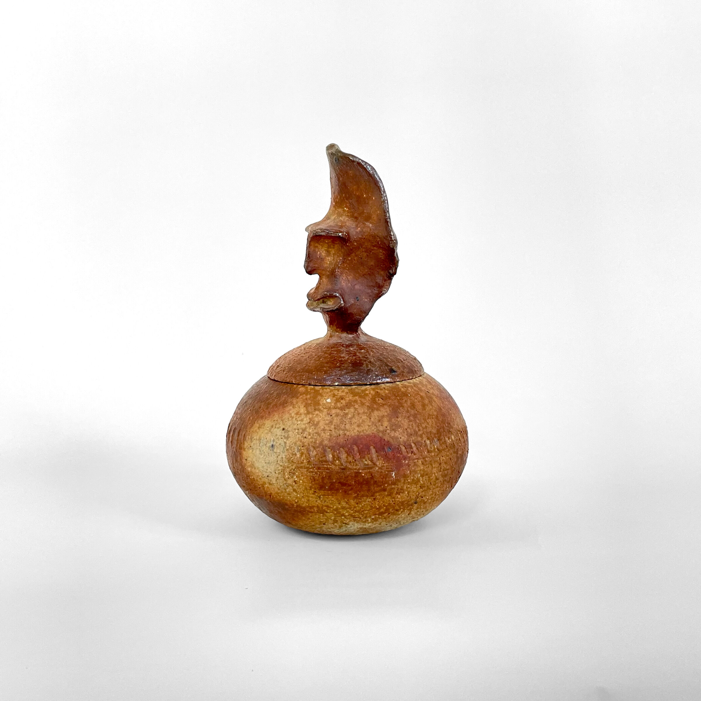 Anthropomorphic ceramic box, the terminal, circa 1970