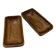 Duo of wooden aperitif dishes