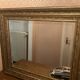 Miroir étain vintage cadre doré