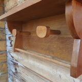 Vintage Scandinavian wall coat rack