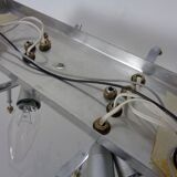 Large crystal glass flush mount from Kinkeldey, Germany, 1970s.