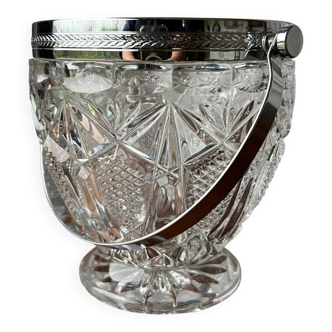 Crystal ice bucket or ice cube tray