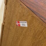 Rosewood Tambour Door Cabinet By Kai Kristiansen For Feldballes