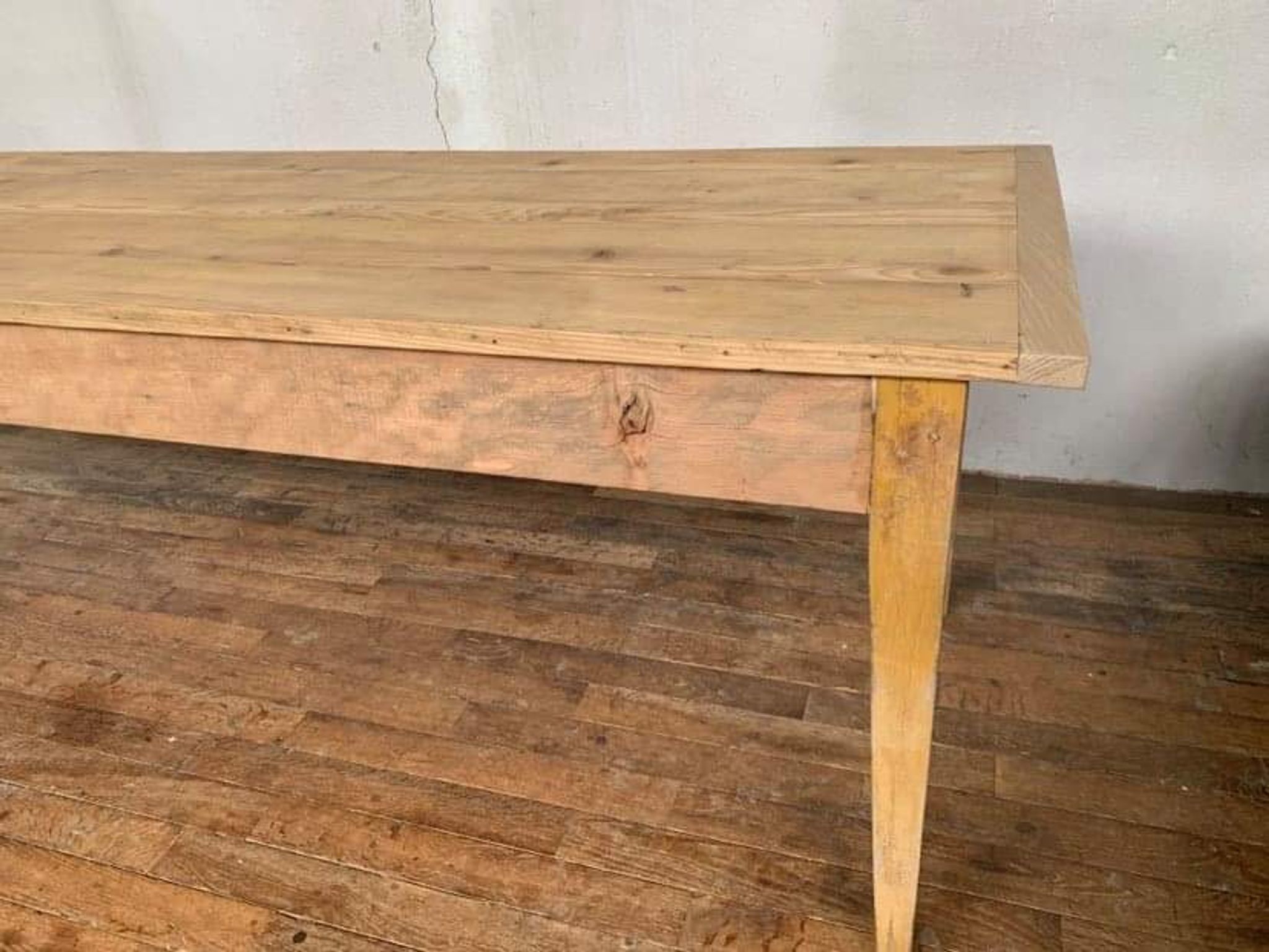 Farm table bistro bar light wood foot fuseau