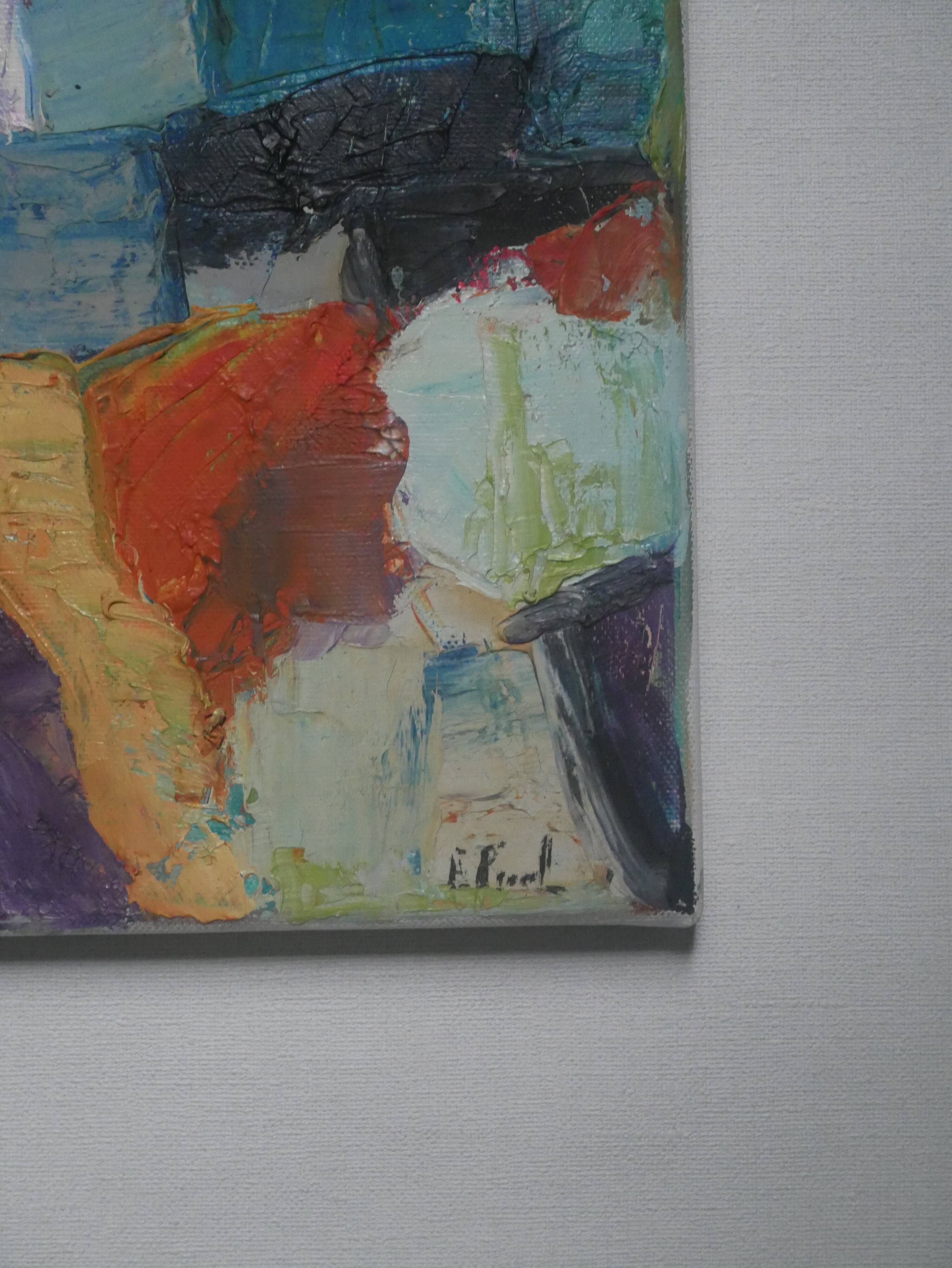 Acrylic painting on canvas contemporary abstract art