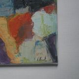 Acrylic painting on canvas contemporary abstract art