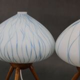 1960s pair of table lamps by uluv , czechoslovakia