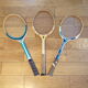 Lot 3 vintage wooden tennis rackets