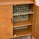 Vintage bookcase feet aileron 1950