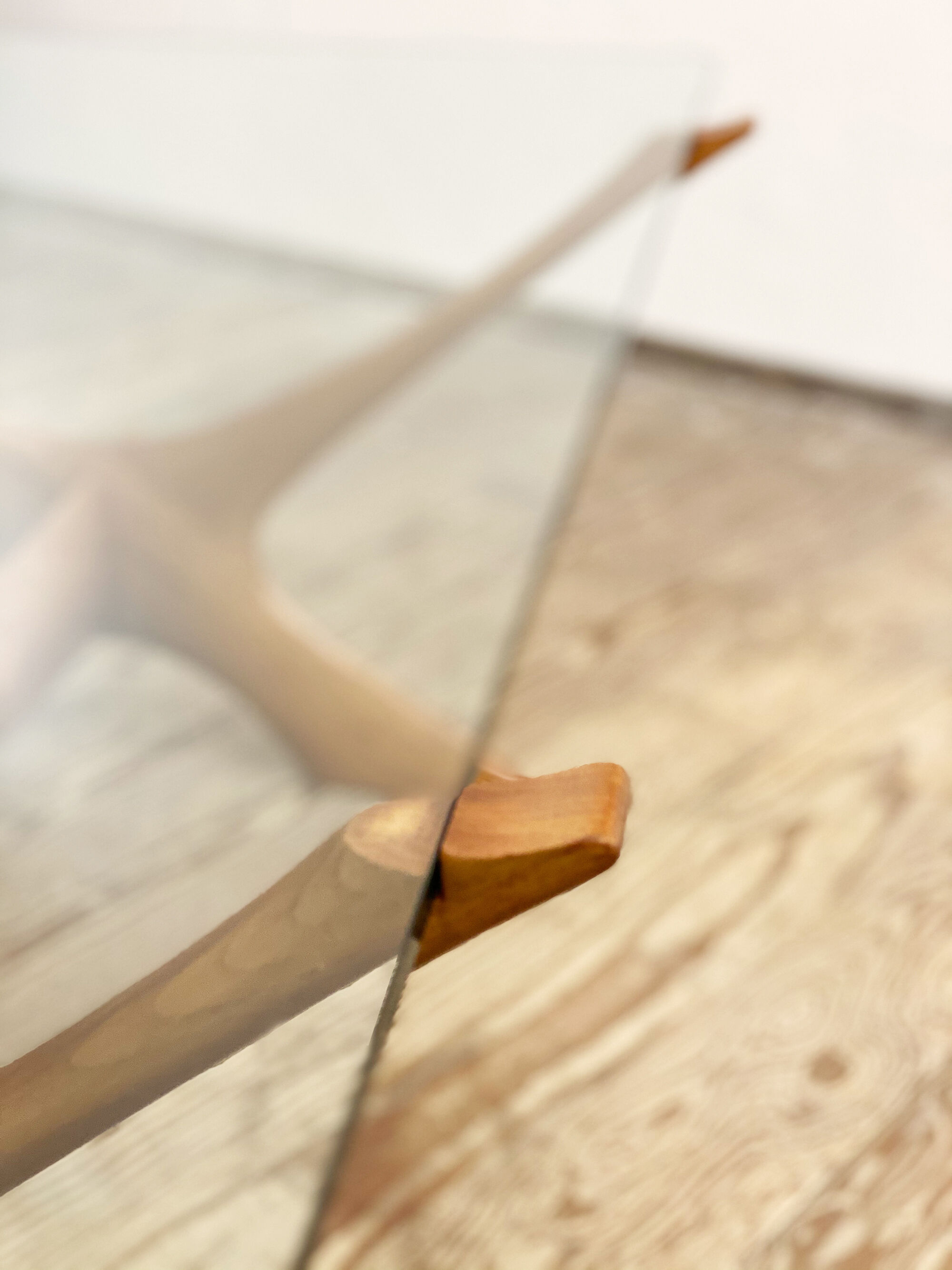 Scandinavian mahogany and glas coffee table by Illum Wikkelso for CF Christiansen Silkeborg, 1960s
