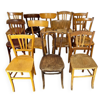 Set of 12 bistro chairs