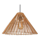Bamboo Light, 40cm coni style, Boho Pendant Light