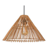Lumière en bambou, style coni 40cm, suspension Boho