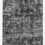 Black gray tones anatolian handmade vintage rug 260x158cm