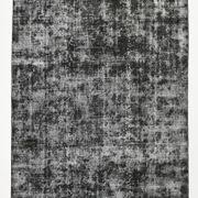 Black gray tones anatolian handmade vintage rug 260x158cm