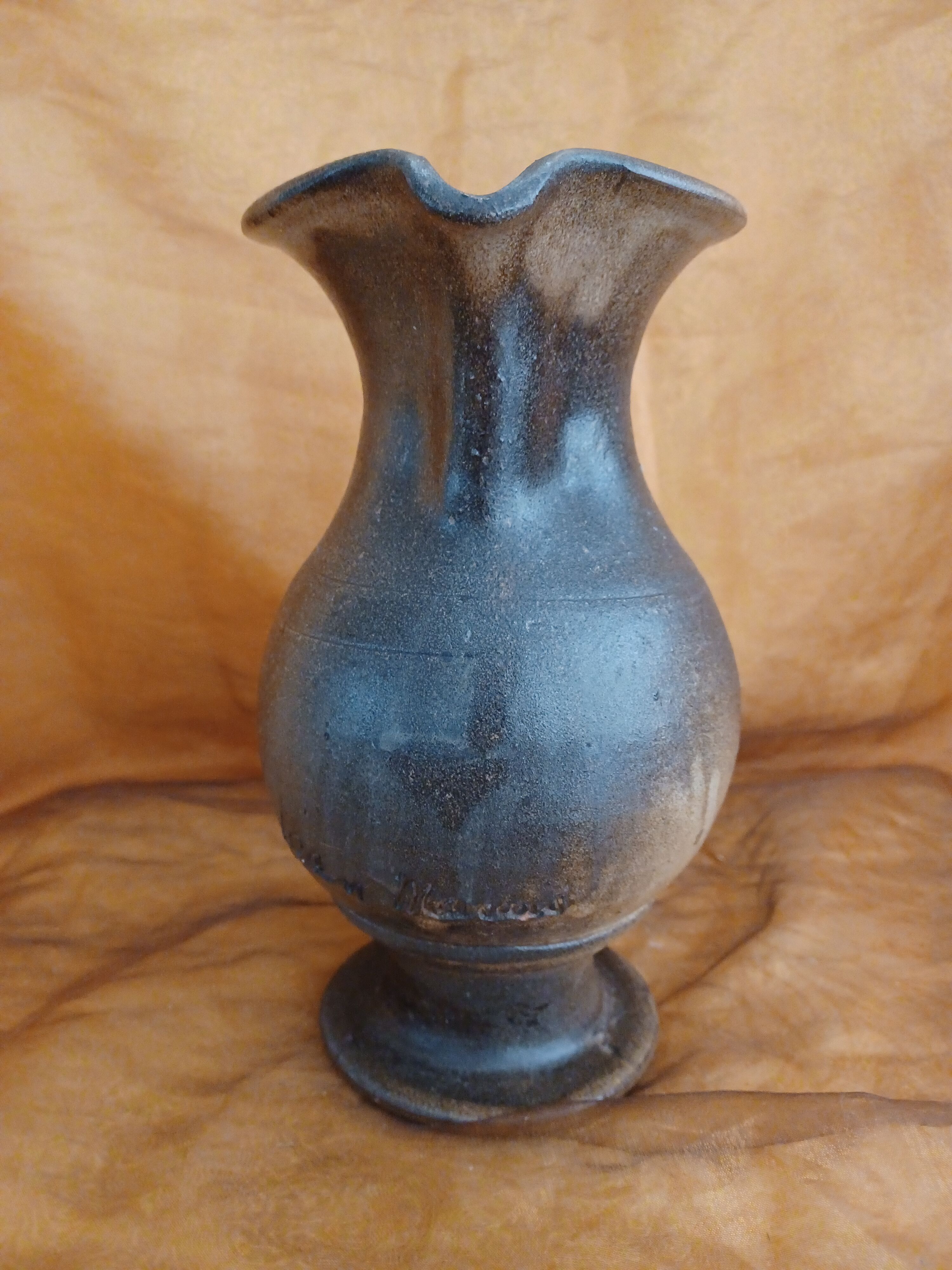 Ceramic jug signed Jean Marais Vallauris