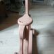 Cheval ancien en bois à roulettes