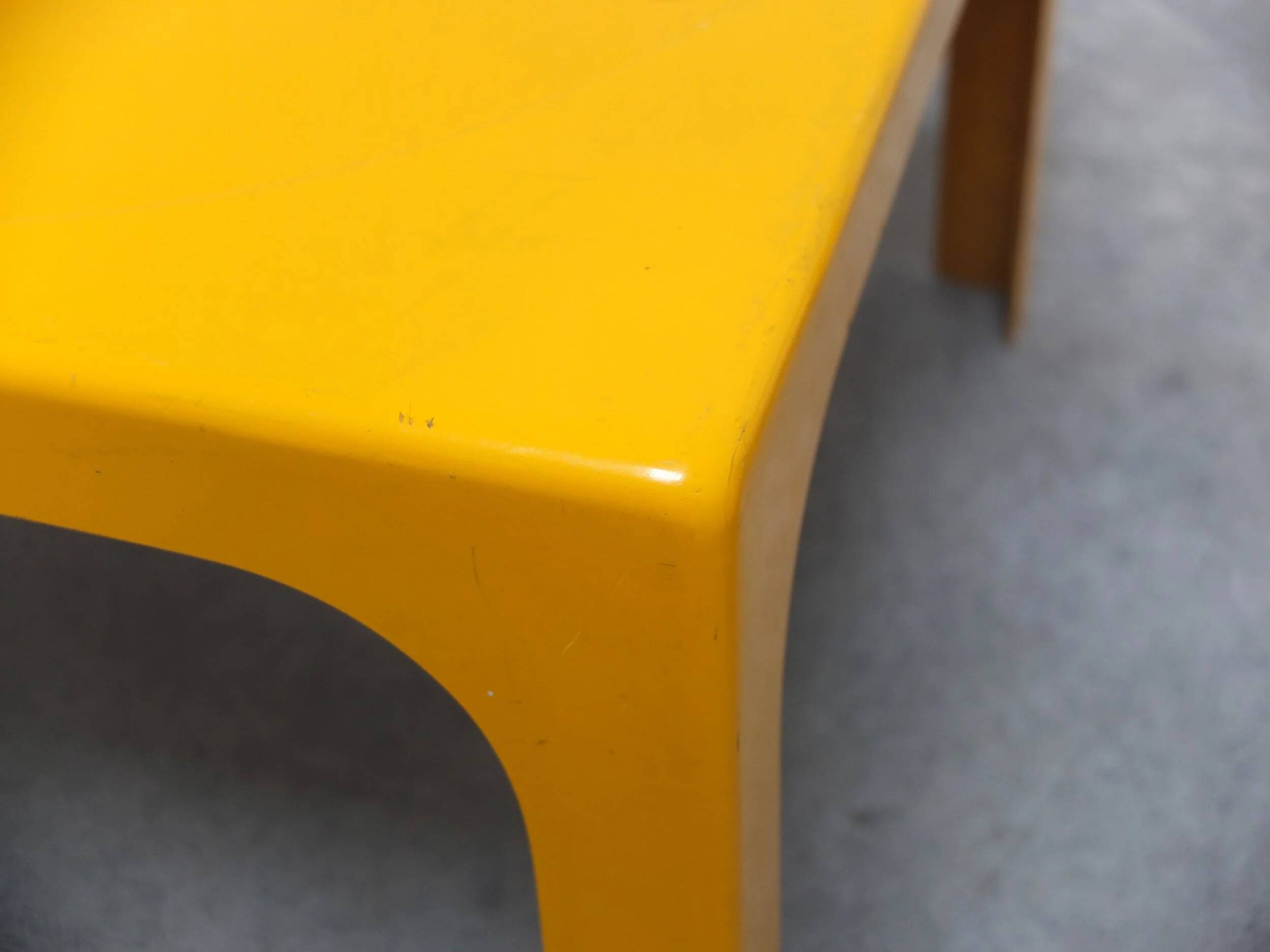 Pair of fiberglass side tables by Marc Berthier for Prisunic, 1970s