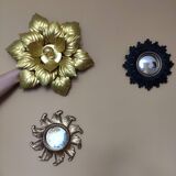 Golden leaf wall lamp