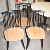 Marble round table and chairs
