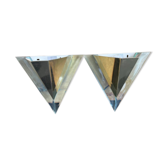 Lot de 2 Applique murale moderniste des années 1980 Alaska Lux Lighting House Inc., Allemagne.