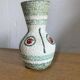 Vintage W Germany white lava celadon green vase 1970 - perfect condition