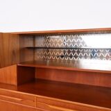 Danish design teak highboard, 1960s