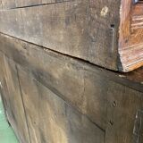 19th century 2-body sideboard in light oak