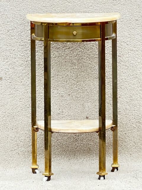 Gilded brass console