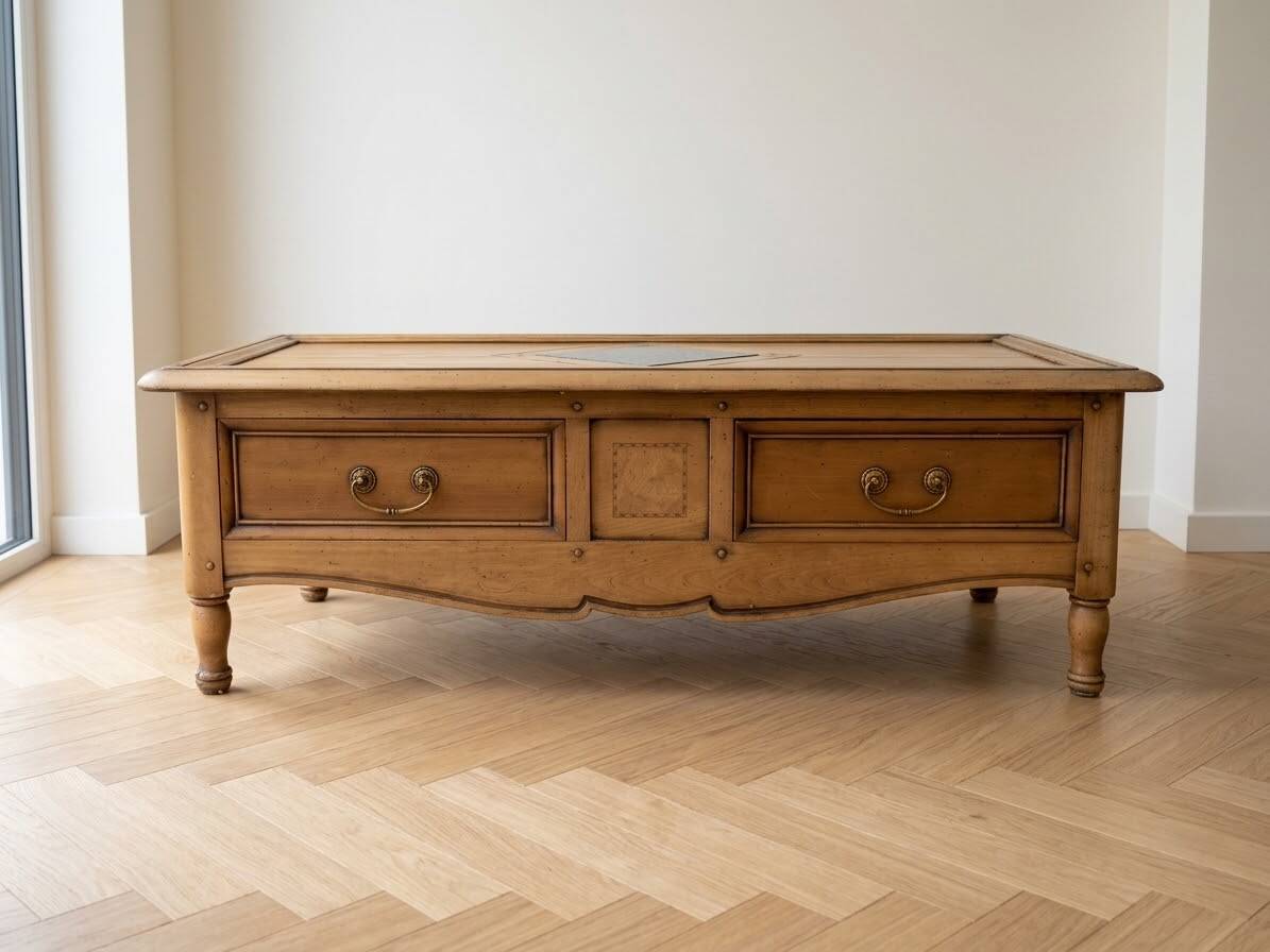 Wooden coffee table