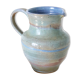 Glazed earth jug, artisanal pottery, rustic, vintage french