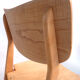 Paire de chaises bois années 50