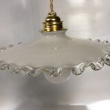 Vintage opaline hanging lamp