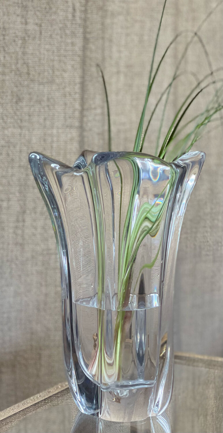 Daum crystal vase 1970