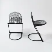 Postmodern Cantilever Swing Chair from the Mid-Century by Ohl for Lübke, 1980