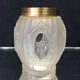 Old glass vase and Louis XVI-style brass ring