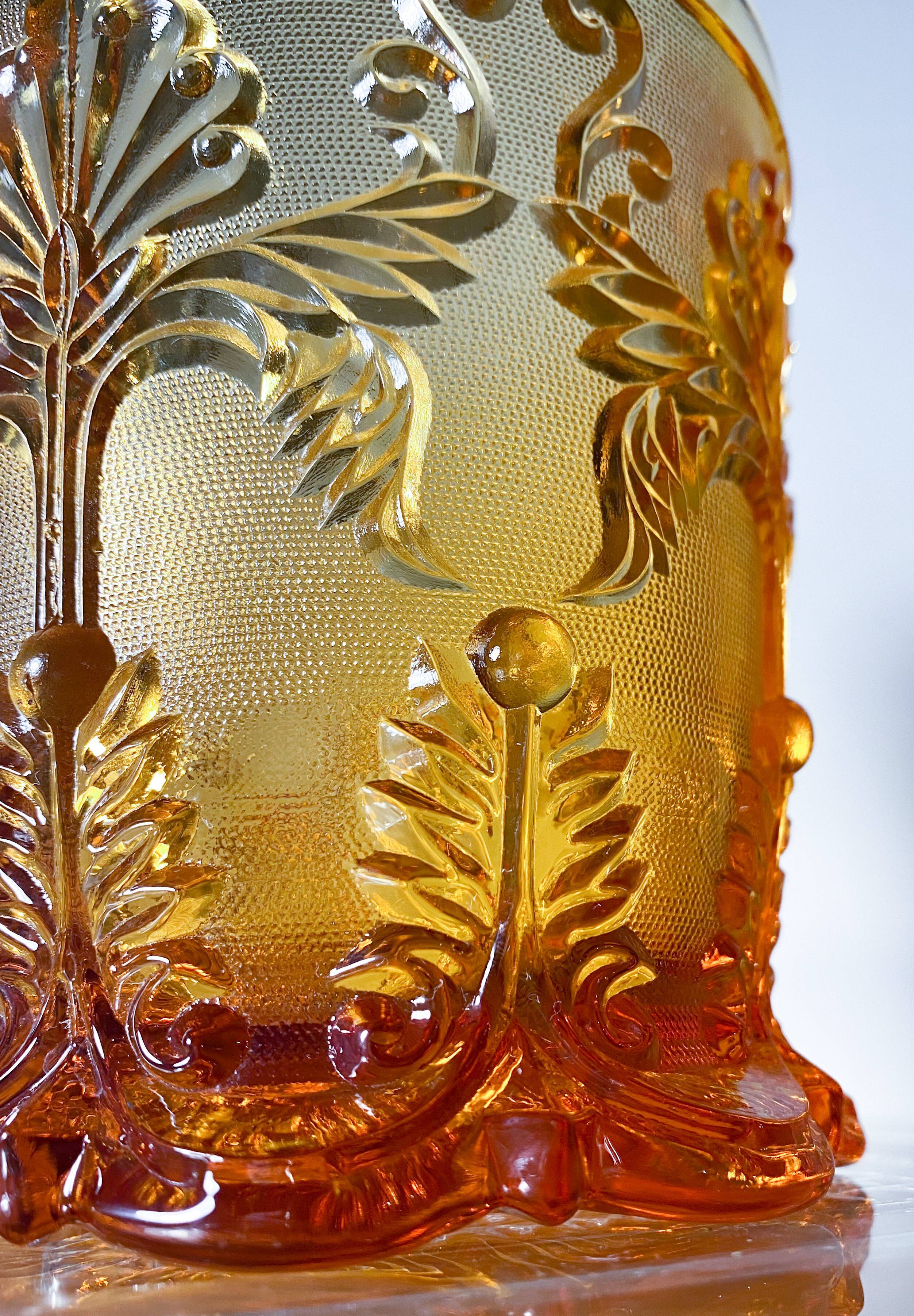 Vase Saint Louis Creusot M.Sablée Rocaille