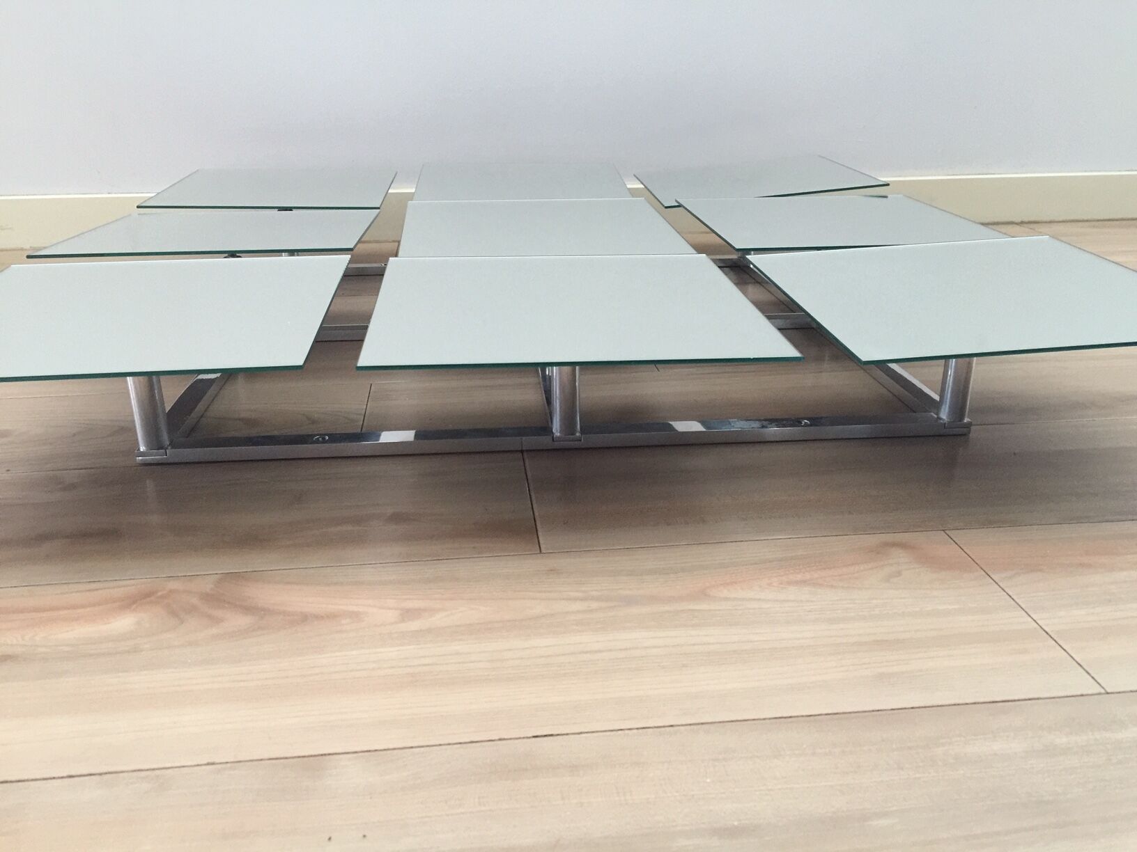 Scandinavian mirror has 9 removable panels by Markus Borgen